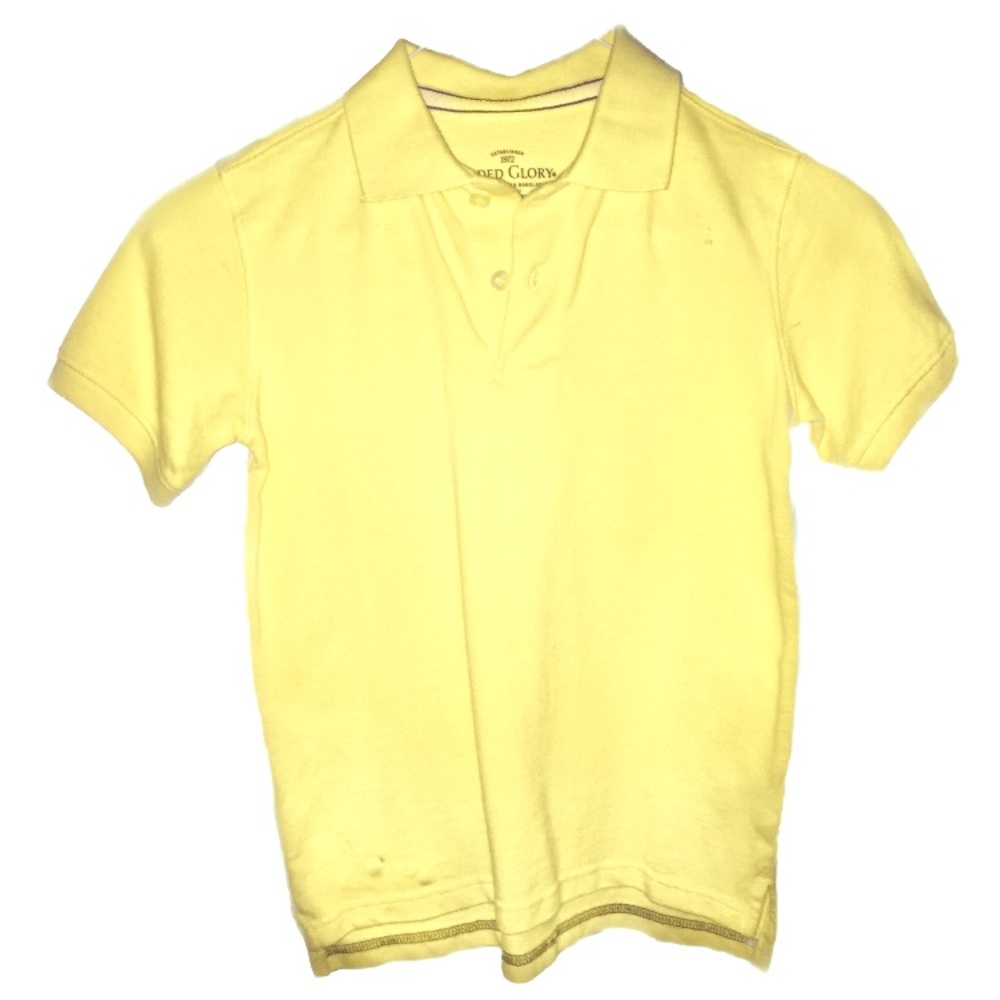 Yellow polo shirt